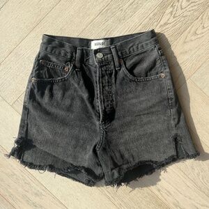 REVOLVE agolde dee shorts - size 23 (best fits size 24 or 25 / size XS), black